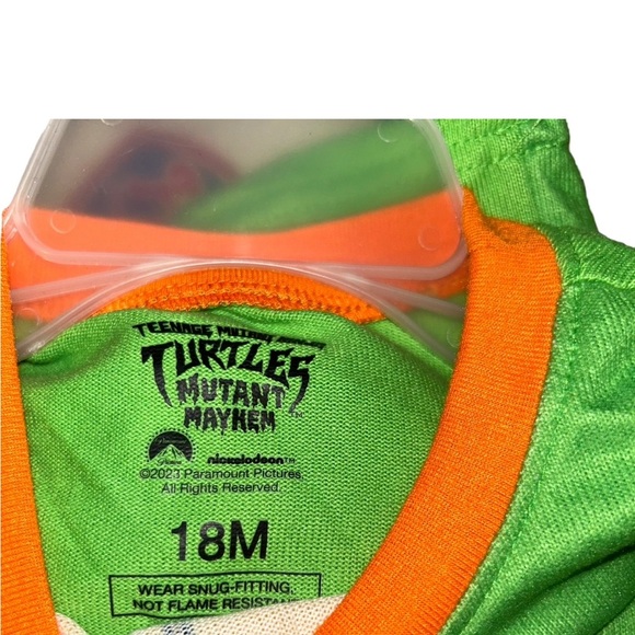 Teenage mutant ninja turtle Michelangelo costume TMNT orange turtle 18 months - Picture 3 of 3